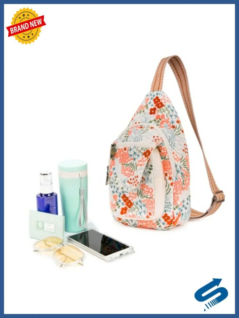 Vintage Embroidered Floral Canvas Backpack Mini Travel Purse Handbag Shoulder